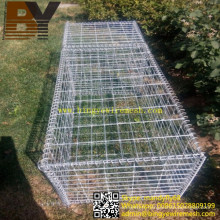 Panier de Gabion de treillis soudé ou hexagonal de cage en pierre